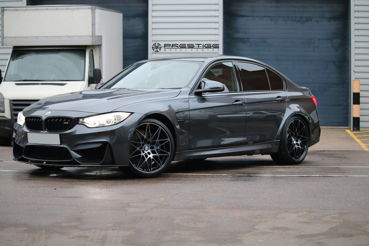 BMW F80 M3 666M alloy wheel refurbishment - smokey black | Prestige ...