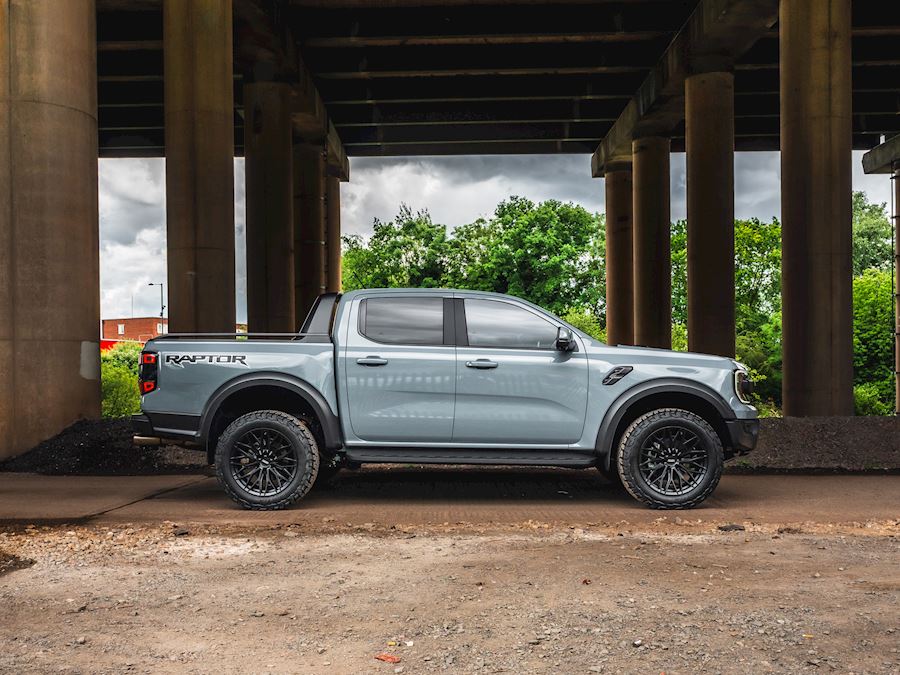 Ford Ranger Raptor installed with Vossen HFX-6 wheels finished in Satin Black 20x9.5