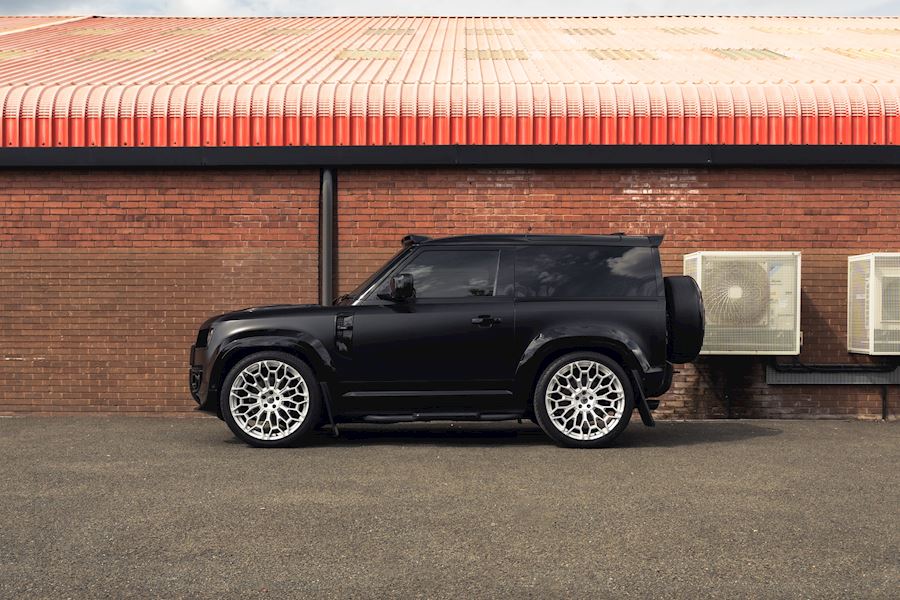 Urban Defender on Urban UC-6 wheelsUrban Defender on Urban UC-6 wheels finished in a Custom Satin Silver Metallic Paint