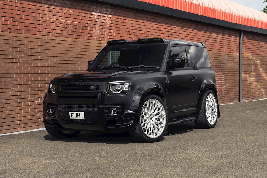 Urban Defender on Urban UC-6 wheelsUrban Defender on Urban UC-6 wheels finished in a Custom Satin Silver Metallic Paint