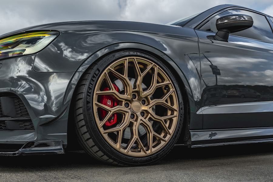 Audi S3 installed with Vossen HF-2 wheels