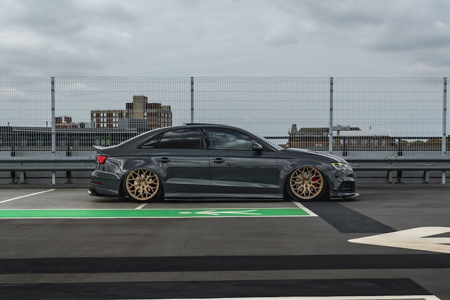 Audi S3 installed with Vossen HF-2 wheels