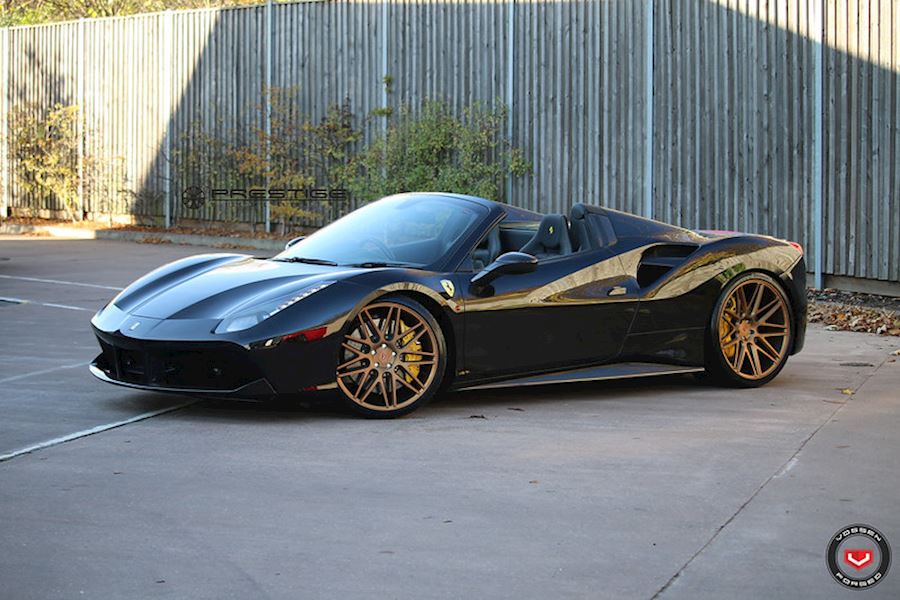 Ferrari 488 spider installed with Vossen VPS-314 alloy wheels