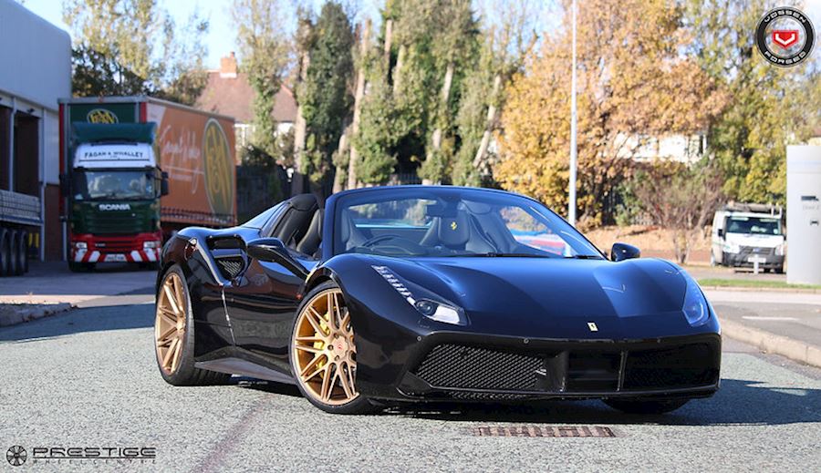 Ferrari 488 spider installed with Vossen VPS-314 alloy wheels