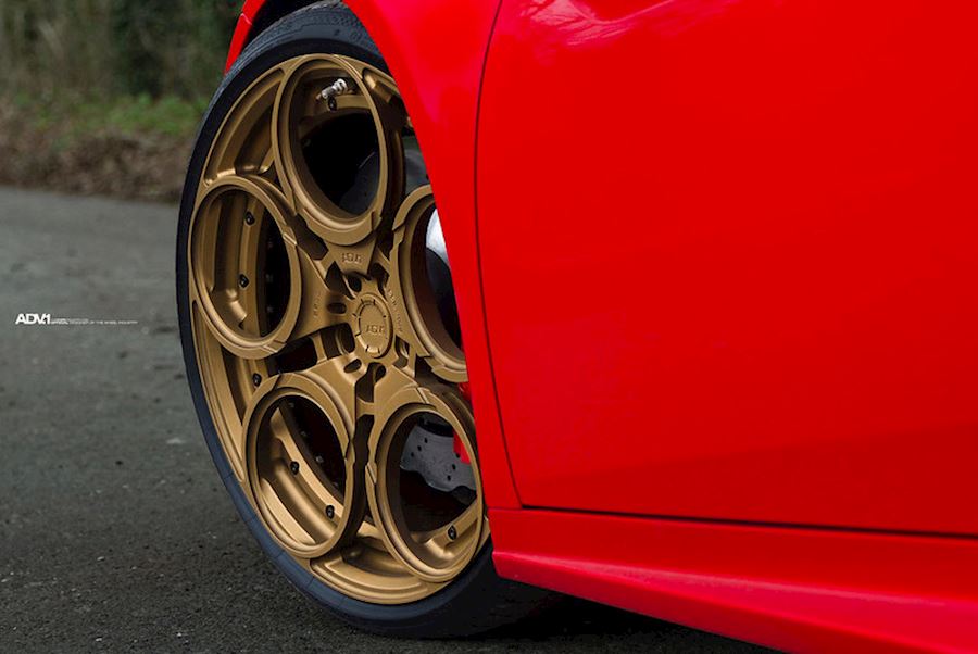 Lamborghini Huracan LP-610 installed with ADV.1 ADV05|C in Satin Bronze