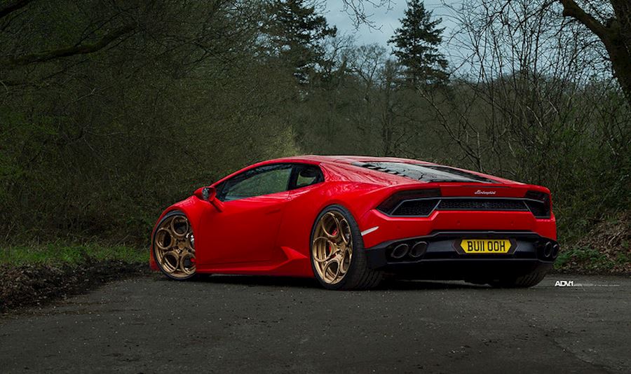 Lamborghini Huracan LP-610 installed with ADV.1 ADV05|C in Satin Bronze