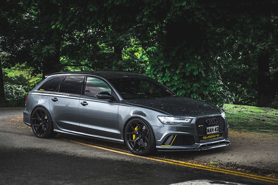Audi RS6 installed with Vossen HF-5 Gloss Black