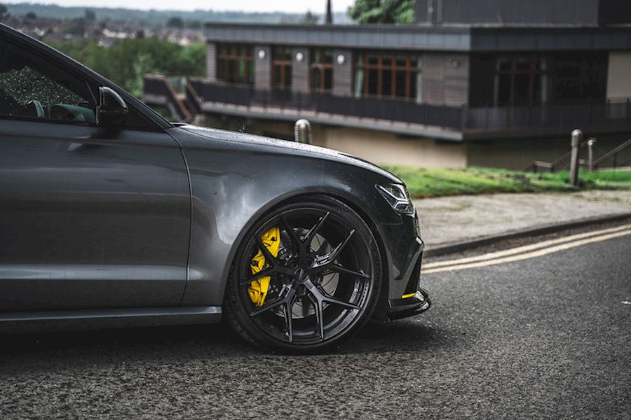 Audi RS6 installed with Vossen HF-5 Gloss Black