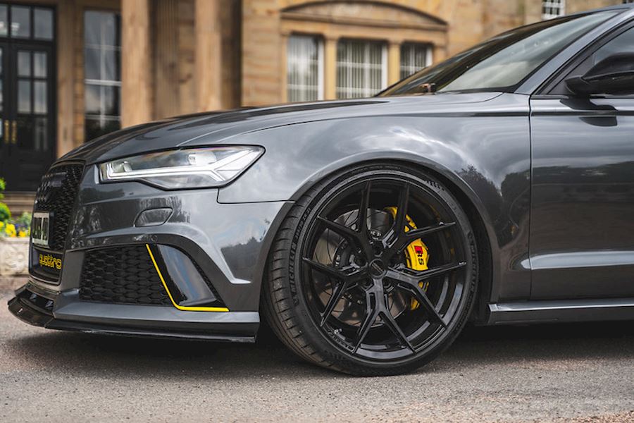 Audi RS6 installed with Vossen HF-5 Gloss Black