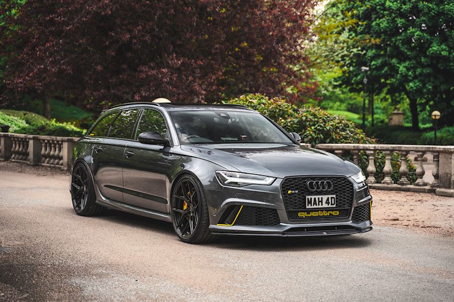 Audi RS6 installed with Vossen HF-5 Gloss Black