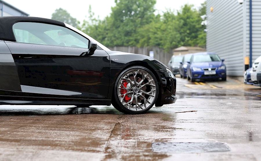 Audi R8 V10 Spyder installed with Brixton Forged PF10 Duo
