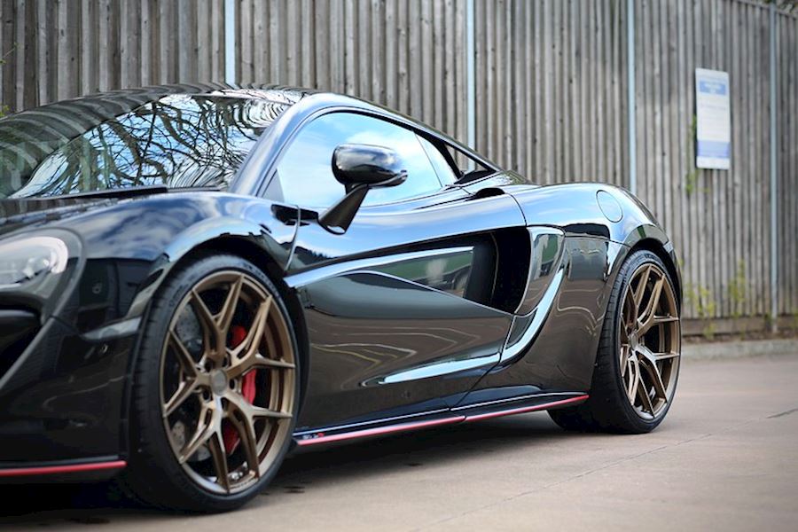 McLaren 570s installed with Vossen HF-5 Satin Bronze 20x9 21x12