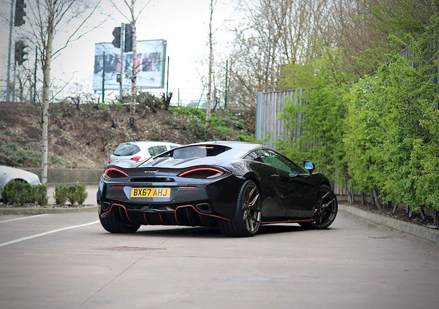 McLaren 570s installed with Vossen HF-5 Satin Bronze 20x9 21x12