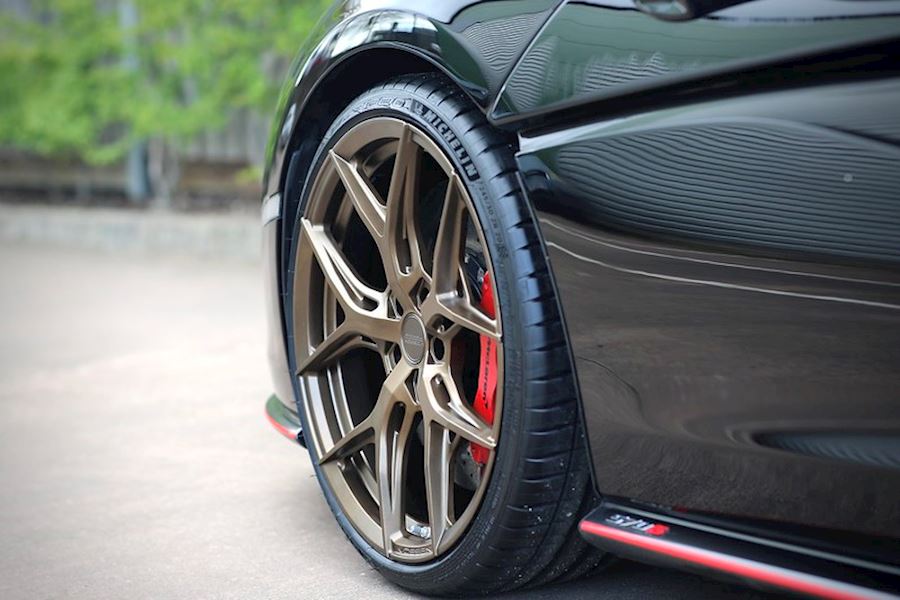 McLaren 570s installed with Vossen HF-5 Satin Bronze 20x9 21x12