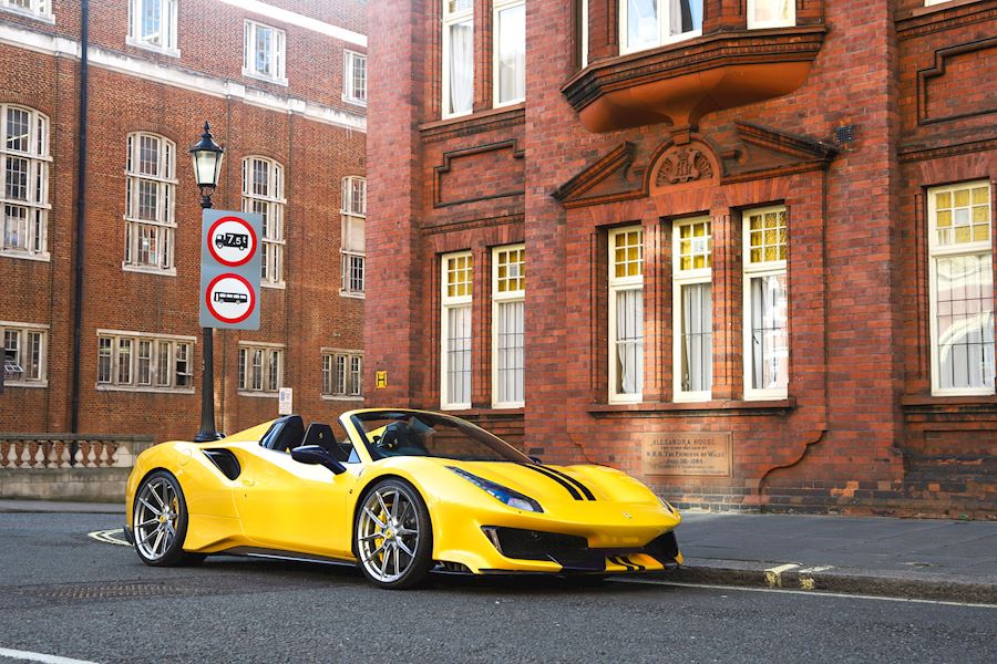 Ferrari 488 Pista Spider installed with Vossen x Novitec NF10