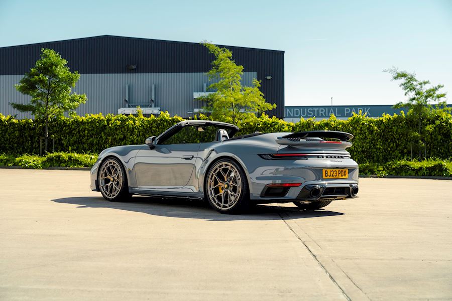 Porsche 992 Turbo S installed with Vossen Forged LC3-01 alloy wheels