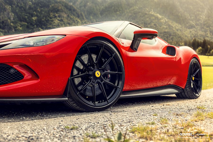 Ferrari 296 GTB installed with Vossen NF10 forged alloy wheels 