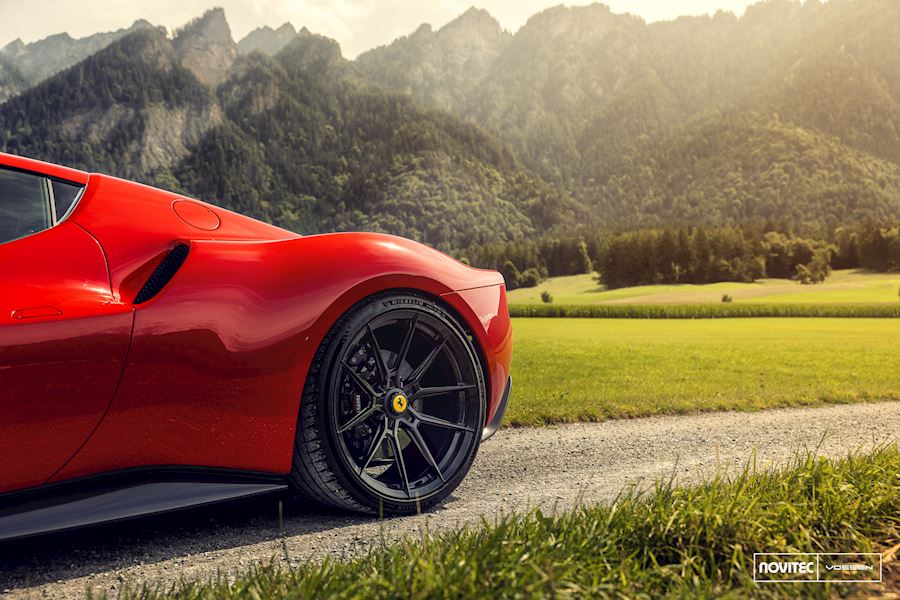 Ferrari 296 GTB installed with Vossen NF10 forged alloy wheels 