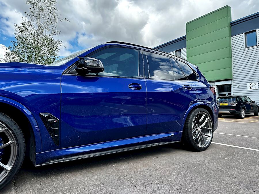 BMW X5M 2022 installed with HRE P101sc forged in Brushed Dark Clear