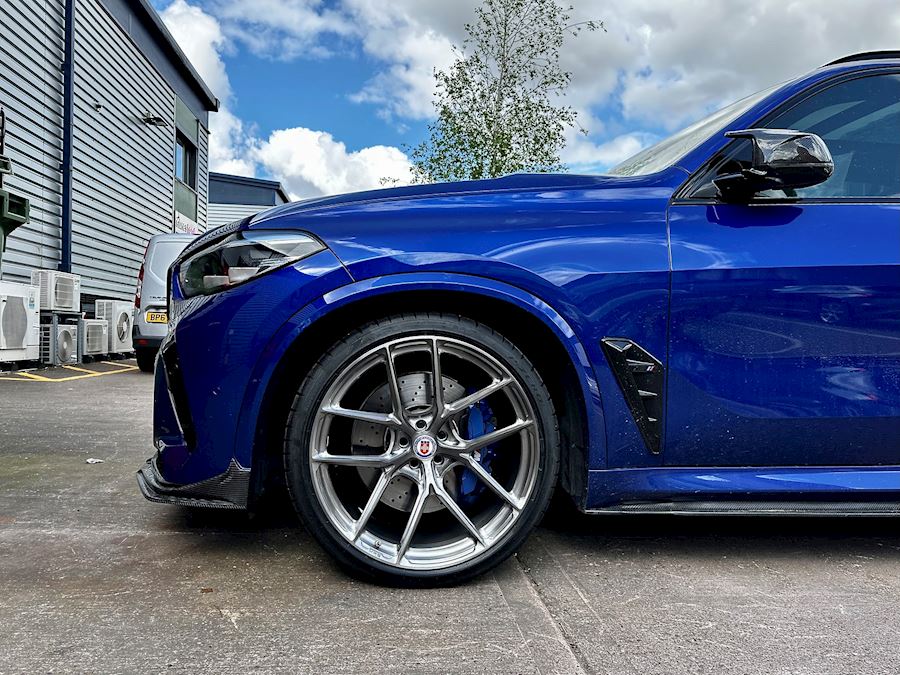 BMW X5M 2022 installed with HRE P101sc forged in Brushed Dark Clear