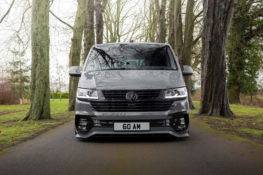 VW T6 Transporter installed with Vossen HF-5 wheels in Satin Bronze