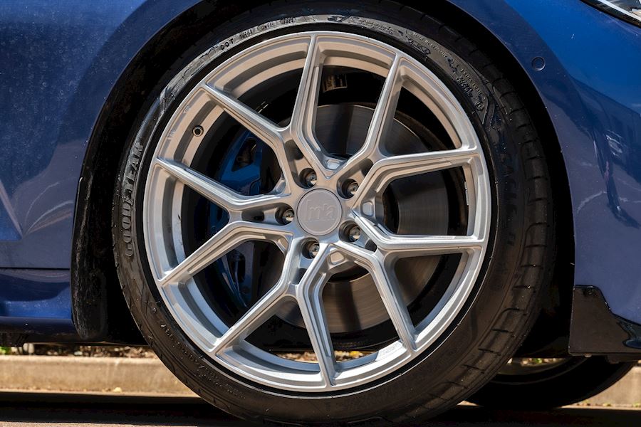 BMW 3 Series installed with Bola FLG wheels finished in Crystal Silver 19x8.5 19x9