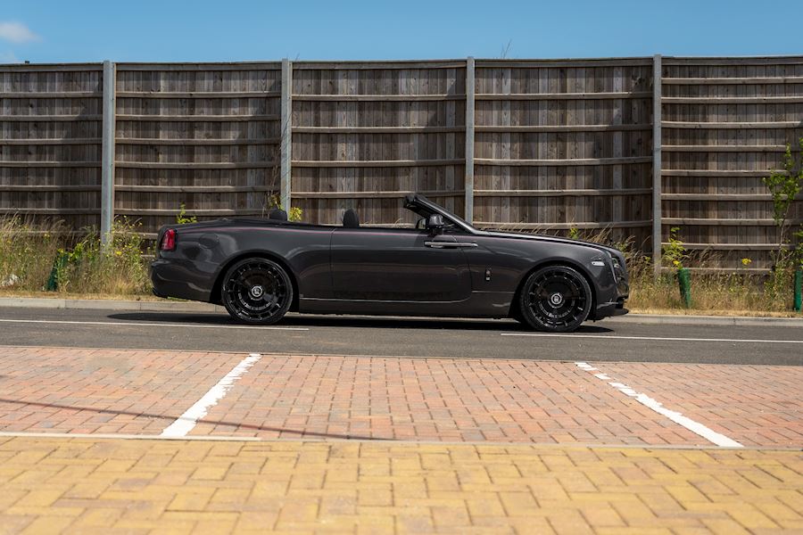 Rolls Royce Dawn installed with Vossen HF-9 wheels finished in Gloss Black 22x9.5 22x11