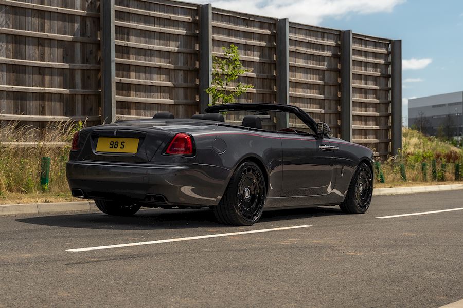 Rolls Royce Dawn installed with Vossen HF-9 wheels finished in Gloss Black 22x9.5 22x11
