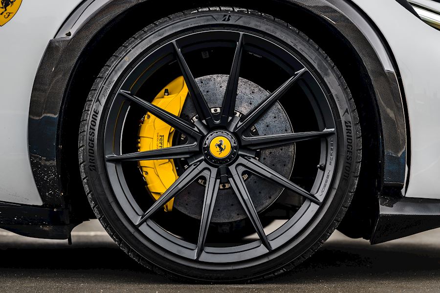 Ferrari Purosangue installed with Vossen VPS-1 wheels finished in Satin Black OEM Centre Cap 22x9.5 23x12