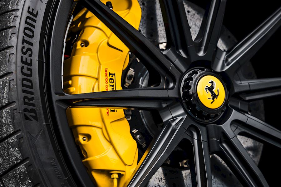 Ferrari Purosangue installed with Vossen VPS-1 wheels finished in Satin Black OEM Centre Cap 22x9.5 23x12