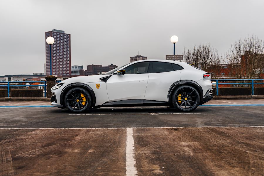 Ferrari Purosangue installed with Vossen VPS-1 wheels finished in Satin Black OEM Centre Cap 22x9.5 23x12