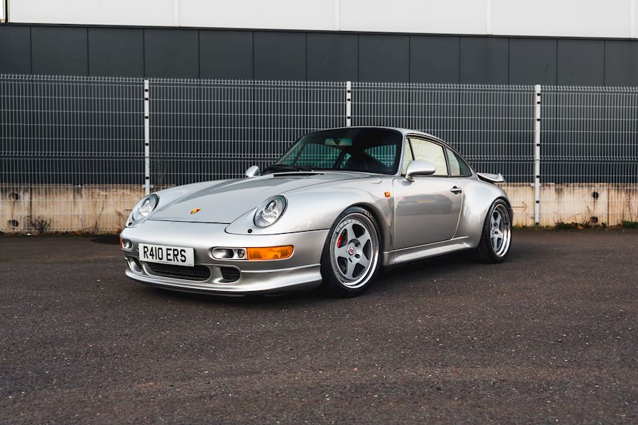 Porsche 993 Turbo installed with HRE Classic 305 (3-Piece) wheels 18x8.5 18x11