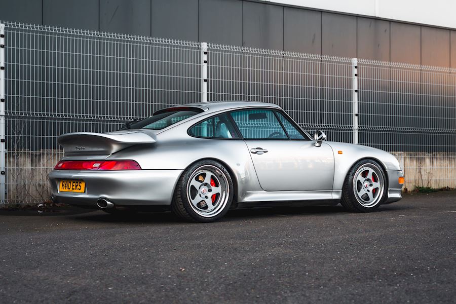 Porsche 993 Turbo installed with HRE Classic 305 (3-Piece) wheels 18x8.5 18x11