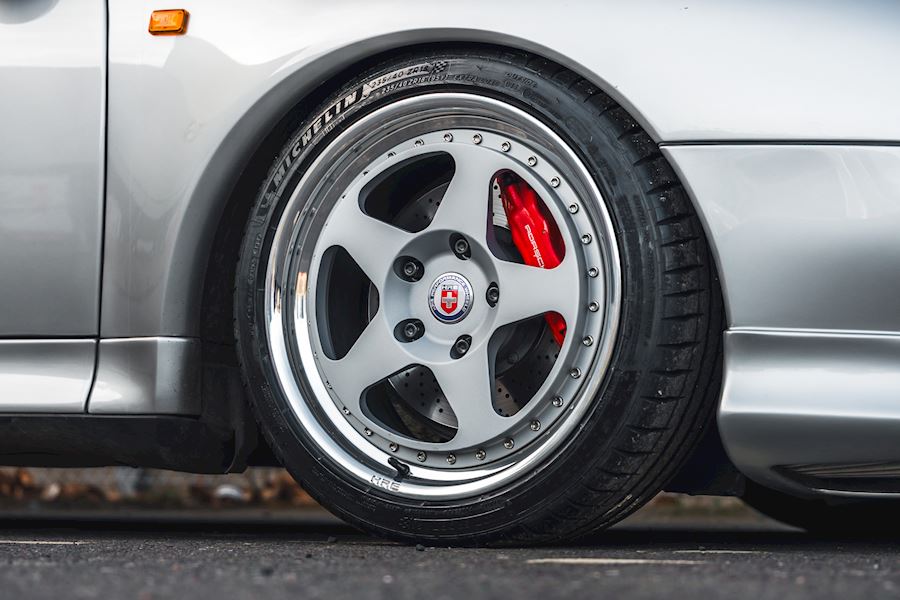 Porsche 993 Turbo installed with HRE Classic 305 (3-Piece) wheels 18x8.5 18x11