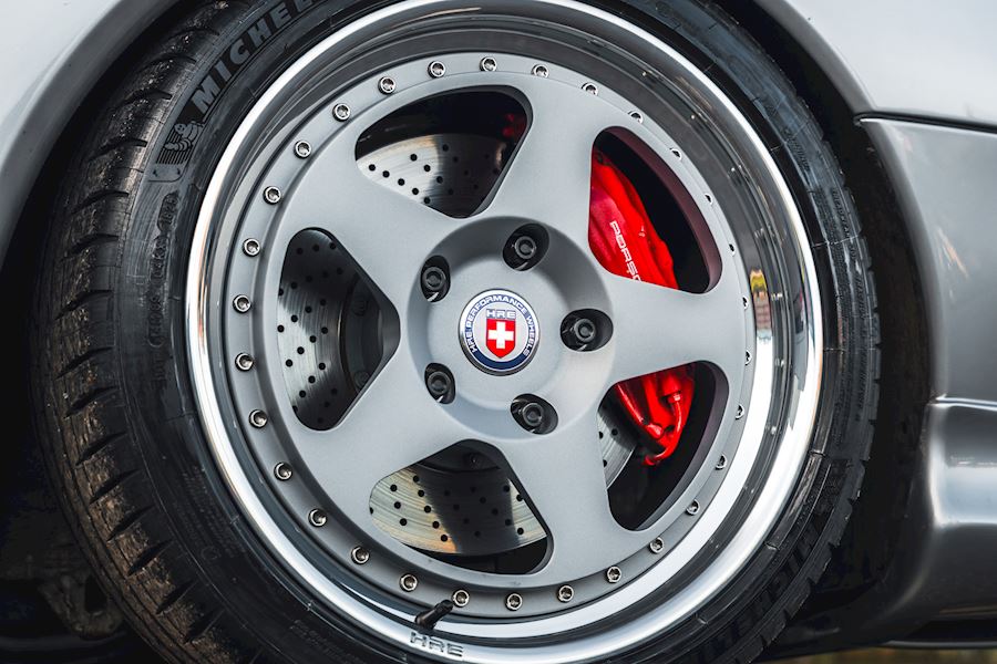 Porsche 993 Turbo installed with HRE Classic 305 (3-Piece) wheels 18x8.5 18x11