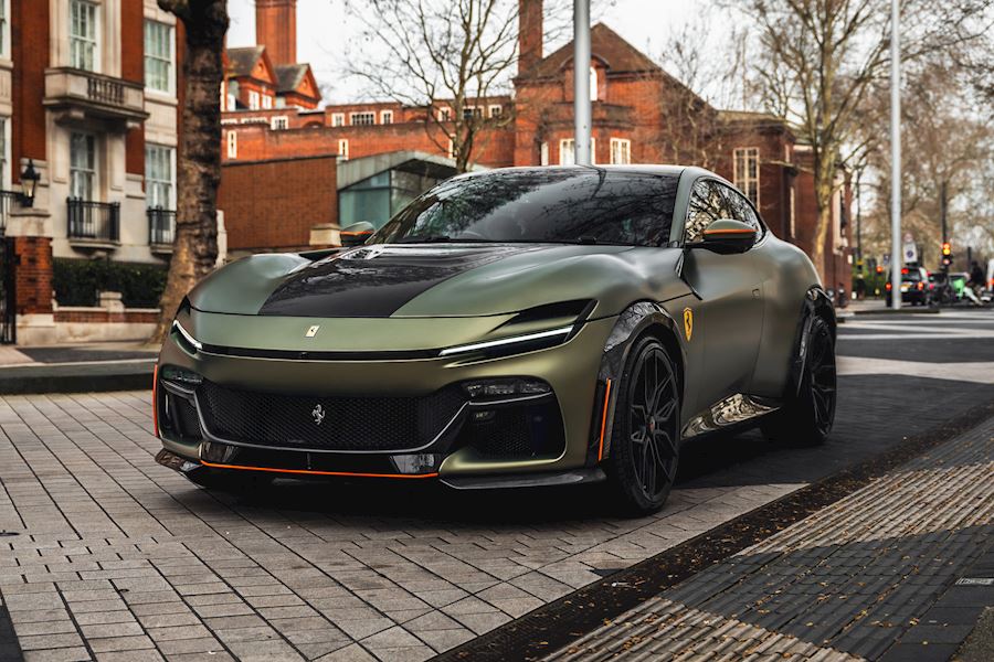 Ferrari Purosangue installed with Vossen x Novitec NF-11 wheels finished in Satin Black