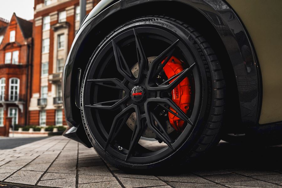 Ferrari Purosangue installed with Vossen x Novitec NF-11 wheels finished in Satin Black