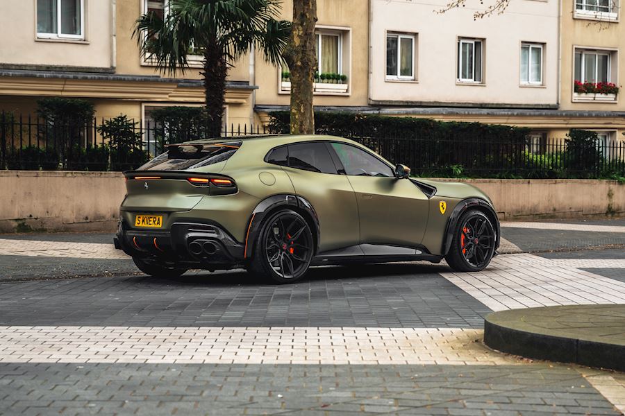 Ferrari Purosangue installed with Vossen x Novitec NF-11 wheels finished in Satin Black