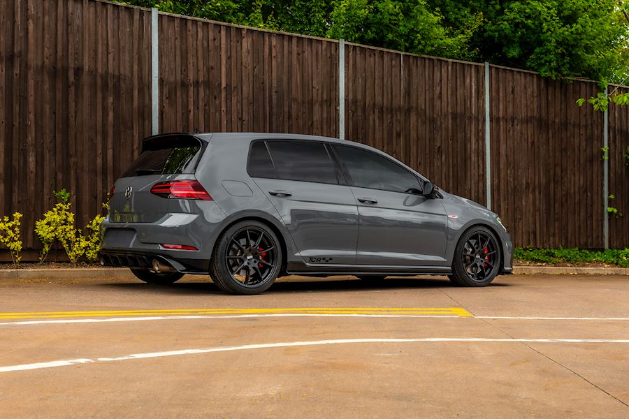 Volkswagen Golf GTI TCR installed with OZ Racing Omnia wheels finished in Satin Black 18x8