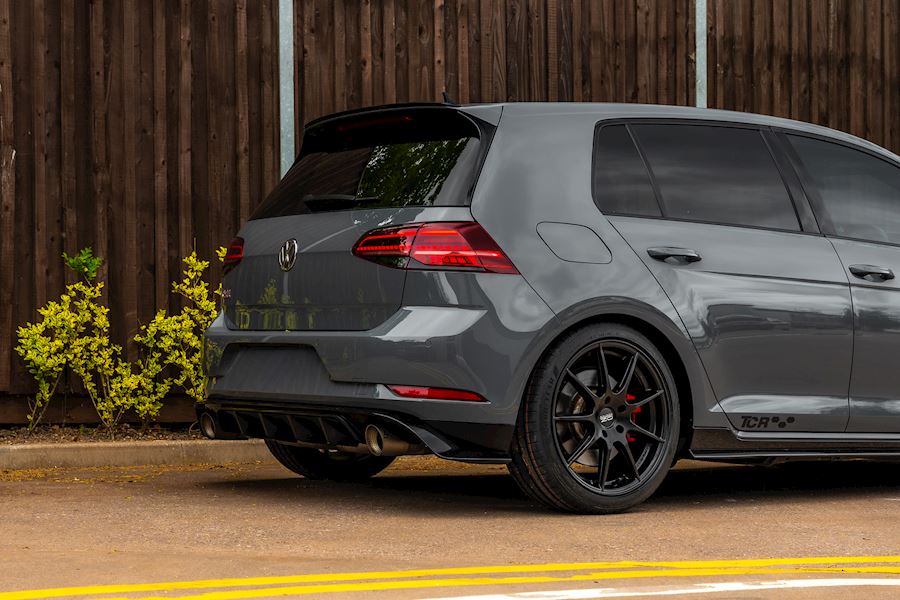 Volkswagen Golf GTI TCR installed with OZ Racing Omnia wheels finished in Satin Black 18x8