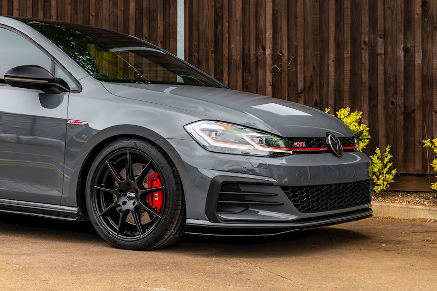 Volkswagen Golf GTI TCR installed with OZ Racing Omnia wheels finished in Satin Black 18x8