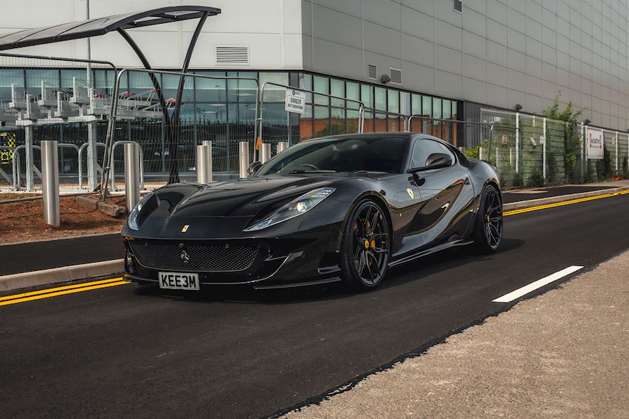 Ferrari 812 Superfast installed with Vossen x Novitec NF-11 wheels finished in Gloss Black