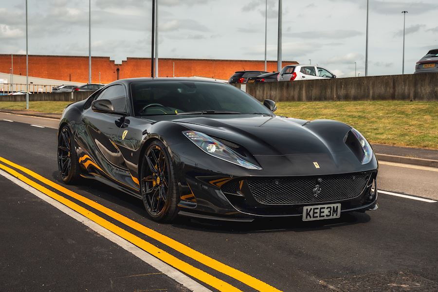 Ferrari 812 Superfast installed with Vossen x Novitec NF-11 wheels finished in Gloss Black