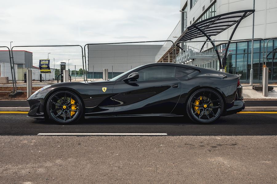 Ferrari 812 Superfast installed with Vossen x Novitec NF-11 wheels finished in Gloss Black