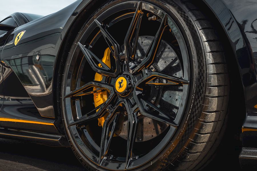 Ferrari 812 Superfast installed with Vossen x Novitec NF-11 wheels finished in Gloss Black