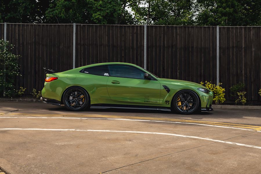 BMW M4 G82 installed with Vossen HF-5 wheels finished in Satin Black 20x9.5 20x10.5