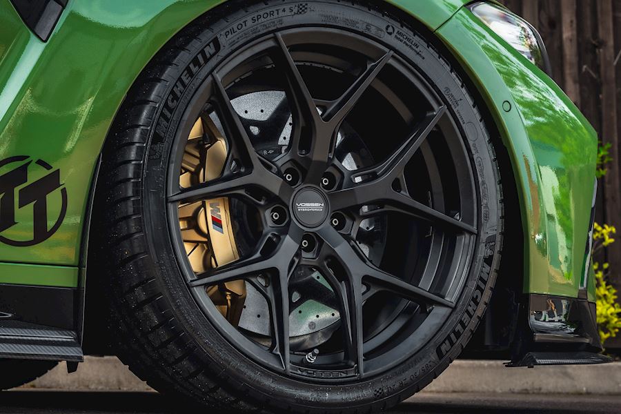 BMW M4 G82 installed with Vossen HF-5 wheels finished in Satin Black 20x9.5 20x10.5