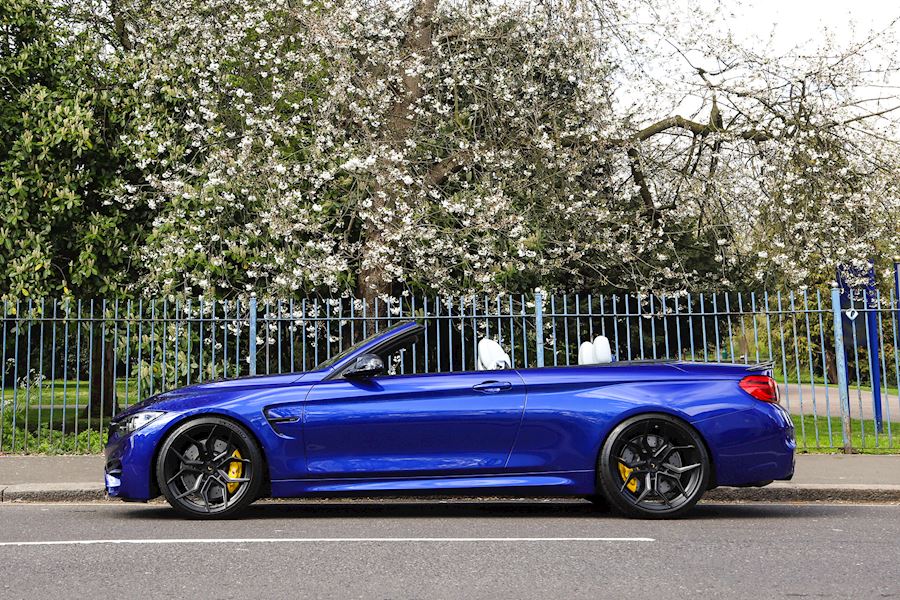 BMW M4 CAB installed with Vossen Forged EVO 3 wheels finished in Satin Black 20x9.5 20x11