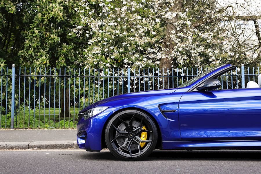 BMW M4 CAB installed with Vossen Forged EVO 3 wheels finished in Satin Black 20x9.5 20x11