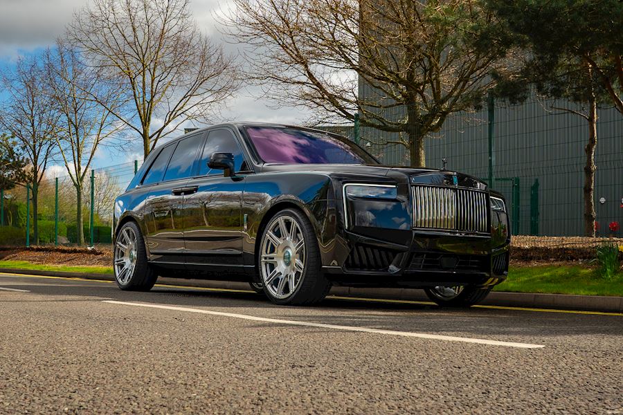 Rolls Royce Cullinan with Vossen x Novitec SP2 wheels finished in Polished & Brushed Gloss Clear 24x10